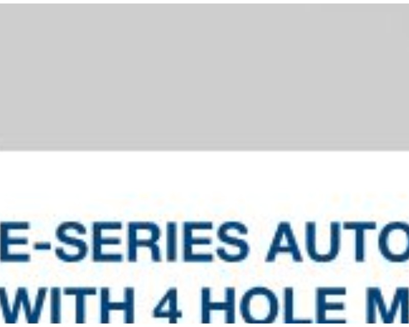 E-Series Auto Close Screw-On Hinge With 4 Hole Mounting Plate