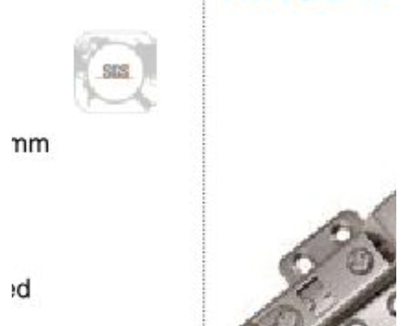 Auto Close Screw-On Thick Door Hinge With 4 Hole Mounting Plate