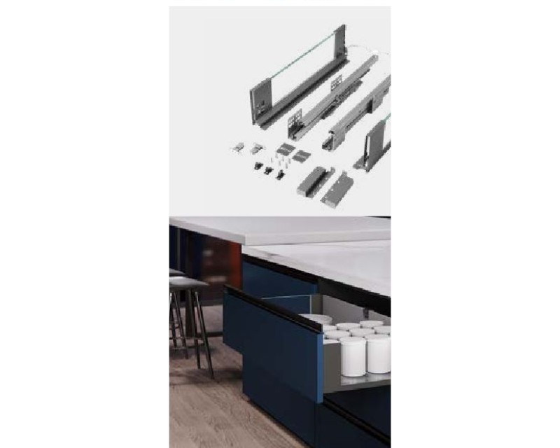 Slim Pro Ergotec Glass With Led Drawer System