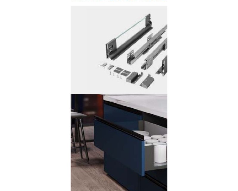 Slim Pro Ergotec Glass Drawer System