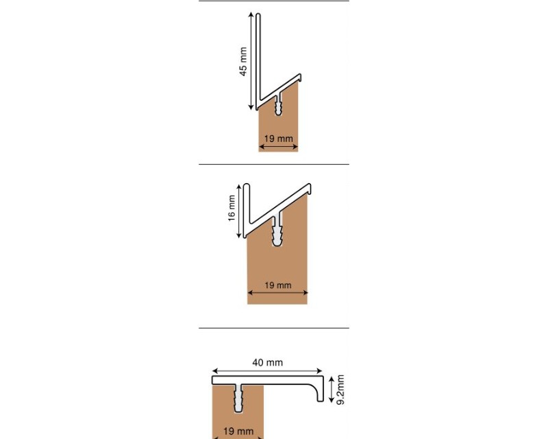 Wooden Door Profile - J, BV, SV & F Handle