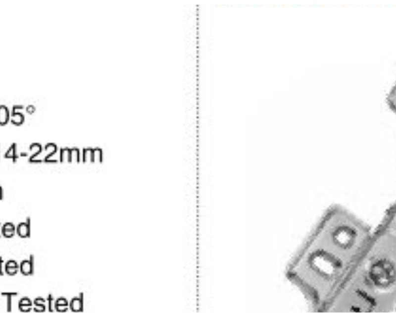 Soft Close Clip-On SS 304 Hinge With 4 Hole Mounting Plate