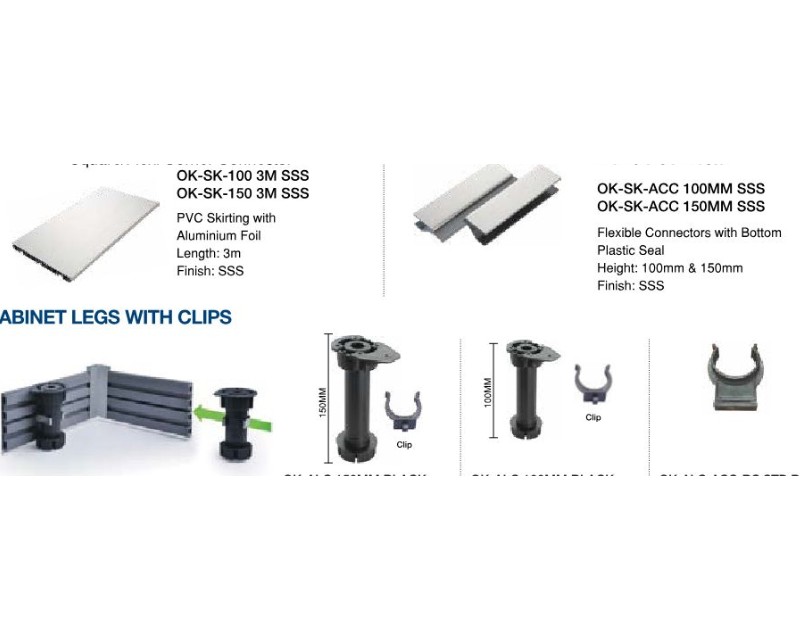 Cabinet Legs With Clips