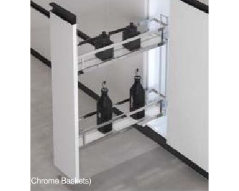Bottle Pull-Out (Fixed) - Chrome Baskets
