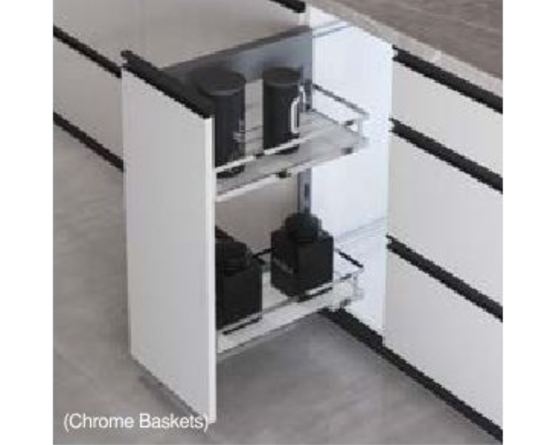 Bottle Pull-Out (Adjustable) - Chrome Baskets
